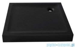 New Trendy Mild Stone Brodzik akrylowy kwadratowy 100x100x11,5 cm czarny B-0564