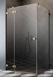 Radaway Essenza Pro Gold Kdj kabina 80x110cm lewa złoty połysk/szkło przejrzyste 10097080-09-01L/10098110-01-01