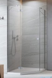 Radaway Essenza Ptj kabina pięciokątna 100x90cm lewa szkło przejrzyste 1385010-01-01L/1385057-01-01