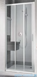 Kermi Cada XS drzwi przesuwne 3-częściowe z polem stałym lewe 110 cm CKG3L11020VPK