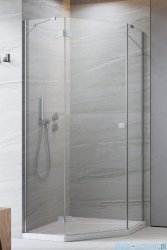 Radaway Essenza 8 Ptj kabina pięciokątna 80x80cm lewa szkło przejrzyste 10490000-01-01L/10490100-01-01