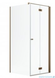 Radaway Nes Kdj B Brushed Copper kabina 80x70cm prawa szczotkowana miedź 10025080-93-01R/10039070-01-01