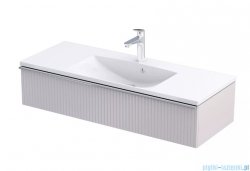 Oristo Etna Konsola podumywalkowa wisząca Ryflowana 120x45x25 piaskowy mat OR52-SD1S-120-10R