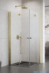 Radaway Nes KDD B Brushed Gold kabina 100x80 szczotkowane złoto 10024100-99-01L/10024080-99-01R