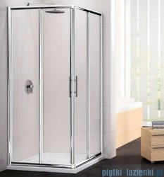 Novellini Ścianka Kabiny prysznicowej LUNES 81 cm szkło przejrzyste profil srebrny LUNESA81L-1B