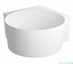 Omnires Ovo M+ wanna wolnostojąca narożna okrągła 120x120 cm biały mat OVO120WNBM