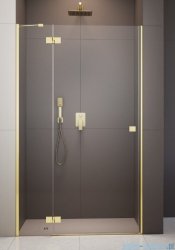 Radaway Essenza 8 Gold Dwj drzwi wnękowe 80cm lewe złoty połysk/szkło przejrzyste 10480512-01-01L/10460237-09-01L