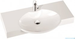 Marmorin umywalka nablatowa Carme 98, 98 cm z otworem biała 260098020011