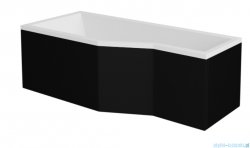 Besco Obudowa CZARNY mat do wanny Integra prawa/lewa 170x75 #OAI-170-NSC