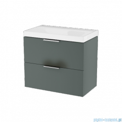 Excellent Blanko szafka 64 cm, szałwiowy mat z umywalką bez otworu na baterię, uchwyty chrom MLEX.6327.K.640.GNCR