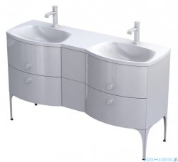 Oristo Louis szafka z umywalką 144x55x47 biały OR50-SD2S-62-1/OR50-SD2S-62-1/OR50-SD2S-24-1/UME-LU-144-92-D