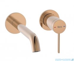 Roca ONA bateria umywalkowa podtynkowa ścienna Rose Gold EVERLUX-PVD  A5A359ERG0
