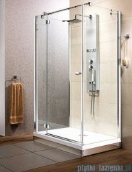 Radaway Kabina prysznicowa Fuenta KDJ+S 80x120x80 lewa szkło przejrzyste + Brodzik Argos D + syfon 381032-01L1 / 381032-01L2
