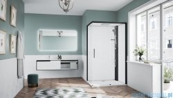 Novellini Glax 1 2.0 kabina standard 120x80 prawa czarna G212P120DTFL-1HH