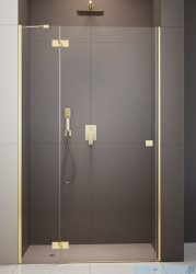 Radaway Essenza Gold Dwj drzwi wnękowe 120cm lewe złoty połysk/szkło przejrzyste 1385016-09-01L