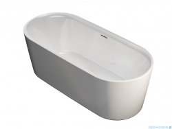 Riho Modesty owalna wanna wolnostojąca Riho Fall napełnianie przez przelew 170x76cm B090005005