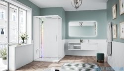 Novellini Glax 1 2.0 kabina z sauną parową  120x80 lewa biała G212P120ST5-1UU
