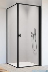Radaway Nes 8 Black Kdj I Frame kabina 100x80cm prawa czarny mat/szkło przejrzyste 10072100-54-56R/10089080-54-56