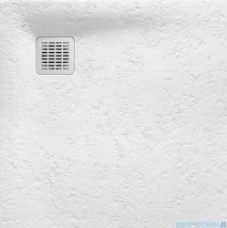 Roca Terran 80x80cm brodzik kwadratowy konglomeratowy biały AP10332032001100