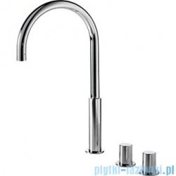 Tres Study Exclusive bateria umywalkowa 3-otworowa chrom 06110502