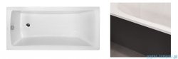 Besco Optima 140x70cm wanna prostokątna + obudowa CZARNY mat + syfon CZARNY #WAO-140-PK/#OAP-140UNIC/19977