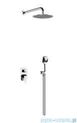 Excellent Clever 2.0 zestaw prysznicowo-wannowy podtynkowy z deszczownicą 25 cm, 2 funkcyjny, chrom AREX.SET.4145CR