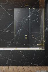 Radaway Furo Brushed Gold PND II parawan nawannowy 100cm prawy szczotkowane złoto 10109538-99-01R/10112494-01-01