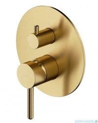 Omnires Y element natynkowy baterii prysznicowej 2-wyjściowej złoty szczotkowany Y1247ROGLB