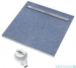Schedpol brodzik posadzkowy podpłytkowy ruszt Slim Lux Stamp 90x90x5cm 10.102/OLSP