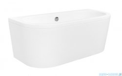 Besco Volya / Vista wanna 140x75cm wolnostojąca przyścienna z syfonem #WKV-140-WS