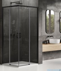 New Trendy Prime Black kabina prostokątna 80x100x200 cm przejrzyste D-0312A/D-0317A