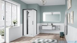Novellini Glax 1 2.0 kabina standard 80x80 lewa czarna G21GF80SMF-1HH