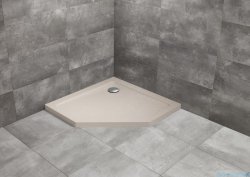 Radaway Doros PT Stone brodzik pięciokątny 90x90 kaszmirowy SDRPT9090-01-84S