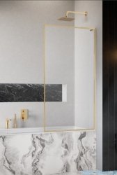 Radaway Modo F SL Gold PNJ II parawan nawannowy 90cm prawy złoty połysk/przejrzyste 10406090-09-01R