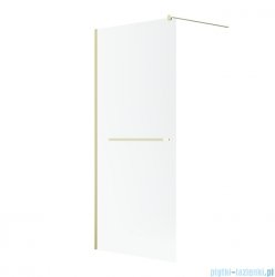 Radaway Modo New II Brushed Light Gold z wieszakiem kabina Walk-in 100x200 szczotkowane jasne złoto szkło przejrzyste 389104-98-01W