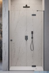 Radaway Essenza 8 Brushed GunMetal Dwj drzwi wnękowe 130cm prawe szczotkowany grafit/szkło przejrzyste 10480812-01-01R/10460437-92-01R