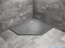 Radaway Doros Pt E Stone brodzik pięciokątny 100x90x5cm prawy antracyt SDRPT1090-01-64SR