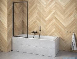 Besco Enzo parawan nawannowy czarny 70x140cm PEB-1S