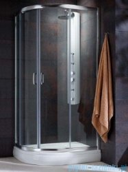 Radaway Premium Plus E Kabina prysznicowa 90x80 szkło brązowe + brodzik Siros E Compact prawy + syfon 30492-01-08N