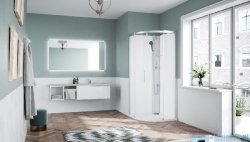 Novellini Glax 1 2.0 kabina standard 90x90 srebrna  G21R90M-1BB