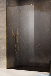 Radaway Modo New Gold II kabina Walk-in 135x200 złoty połysk/szkło przejrzyste 389135-09-01