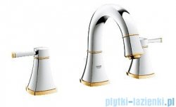 Grohe Grandera 3-otworowa bateria umywalkowa DN15 chrom/złoty 20417IG0