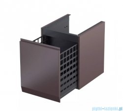 Oristo Brylant szafka niska z koszem 40x50x45cm mokka mat OR36-SN1S-40-21-V3