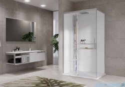 Novellini Glax 2 2.0 kabina masażowo-parowa 120x90 lewa srebrna G222P299ST5-1BB