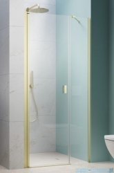 Radaway Nes Brushed Light Gold Dws Drzwi wnękowe 100cm lewe szczotkowane jasne złoto szkło przejrzyste 10028100-98-01L
