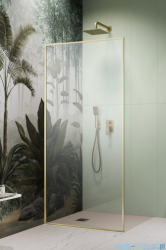 Radaway Modo F SL Brushed Gold II kabina Walk-in 50x201,6cm lewa Złoto Szczotkowane szkło przejrzyste 10419054-99-01L