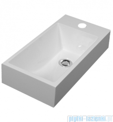 Omnires umywalka wisząca/nablatowa 50x25cm biała CORFUBP