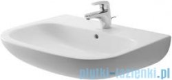 Duravit D-Code umywalka z przelewem z trzema otworami na baterię 600x460 mm 231060 00 302