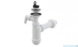 Alcaplast syfon umywalkowy DN40 z przyłączem, sitko nierdzewne DN63 A41P