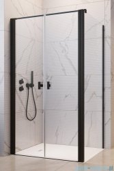 Radaway Nes Black DWD+S kabina 90x100cm czarny mat/szkło przejrzyste 10034090-54-01/10040100-54-01